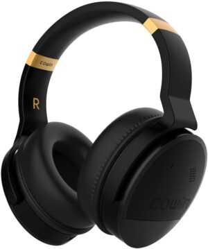 Cowin E8 Headphones Review Black gold color